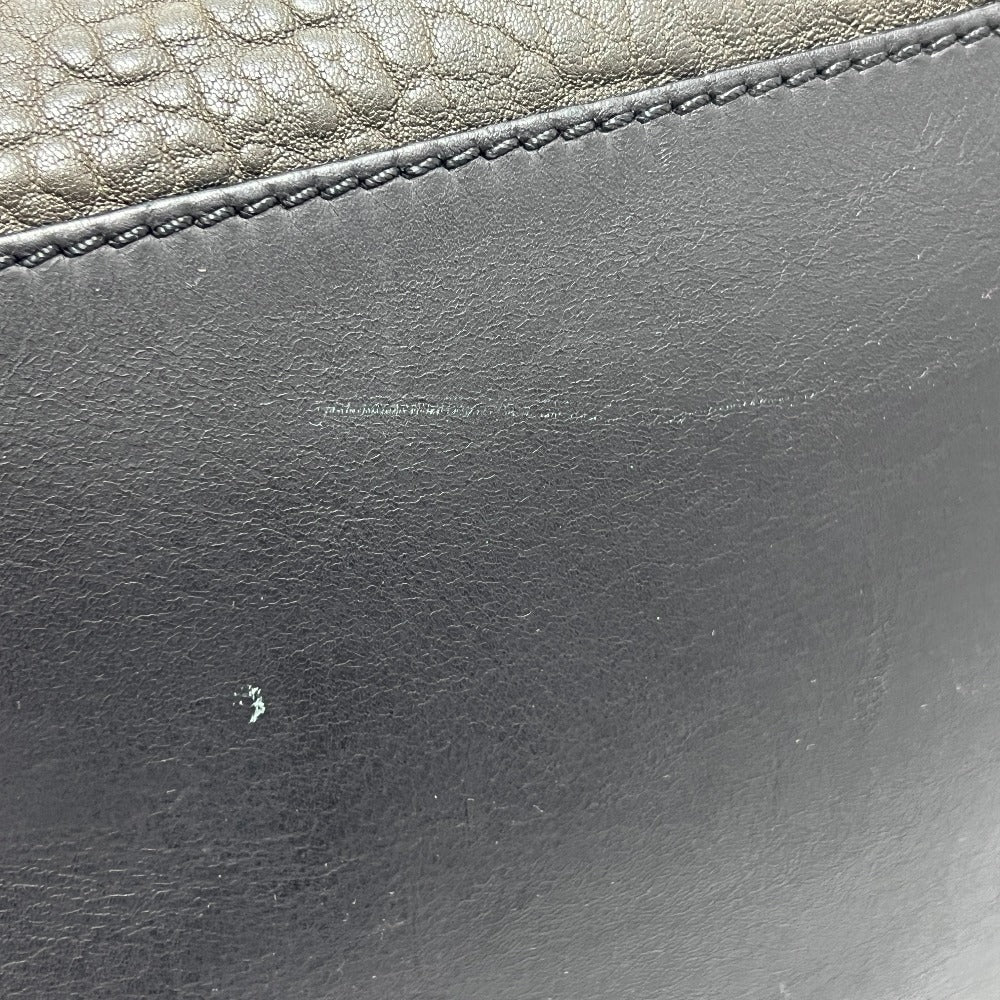 CELINE ラゲージ ミディアム カバン ハンドバッグ トートバッグ レザー レディース ブラック×グレー×ホワイト ブラック - brandshop-reference