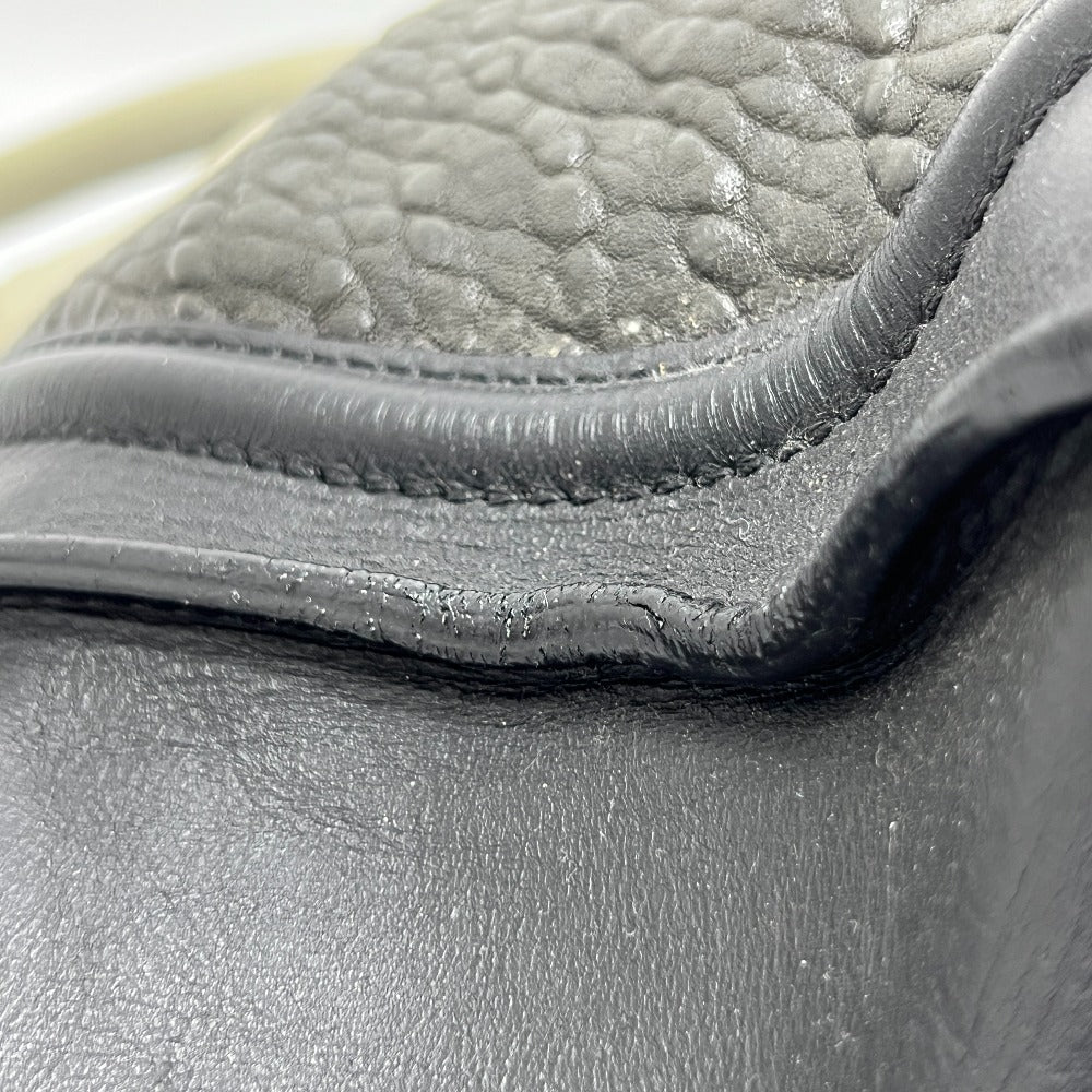 CELINE ラゲージ ミディアム カバン ハンドバッグ トートバッグ レザー レディース ブラック×グレー×ホワイト ブラック - brandshop-reference