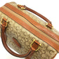 CELINE Old CELINE Macadampattern Bag Hand Bag Vintage Duffle Bag PVC/Leather Beige/Brown Used