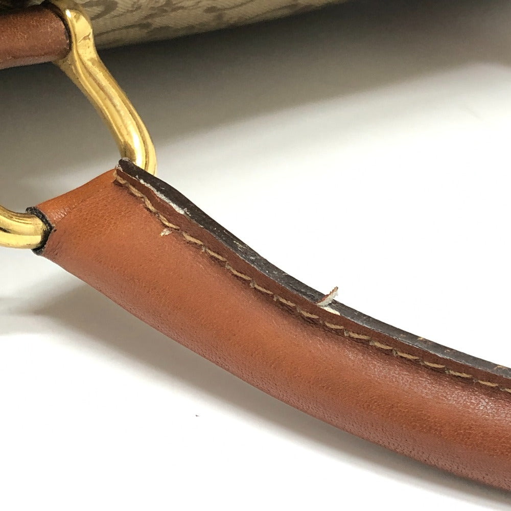 CELINE Old CELINE Macadampattern Bag Hand Bag Vintage Duffle Bag PVC/Leather Beige/Brown Used