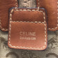 CELINE Old CELINE Macadampattern Bag Hand Bag Vintage Duffle Bag PVC/Leather Beige/Brown Used