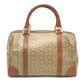 CELINE Old CELINE Macadampattern Bag Hand Bag Vintage Duffle Bag PVC/Leather Beige/Brown Used