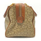 CELINE Old CELINE Macadampattern Bag Hand Bag Vintage Duffle Bag PVC/Leather Beige/Brown Used