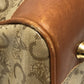 CELINE Old CELINE Macadampattern Bag Hand Bag Vintage Duffle Bag PVC/Leather Beige/Brown Used