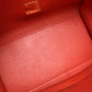 CELINE 2WAYハンドバッグ カバン トラペーズ ショルダーバッグ スエード/レザー レディース ブラック グレー×ブラック×オレンジ