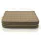 CELINE 663BFL.15KH Quilted C Charm Compact Zip Wallet Wallet coin purse Leather Car key Brown Used