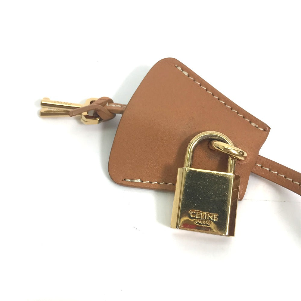 CELINE 190062 肩掛け ホリゾンタル カバ ロゴ トートバッグ カバン ショルダーバッグ キャンバス/レザー レディース ナチュラル/タン ベージュ