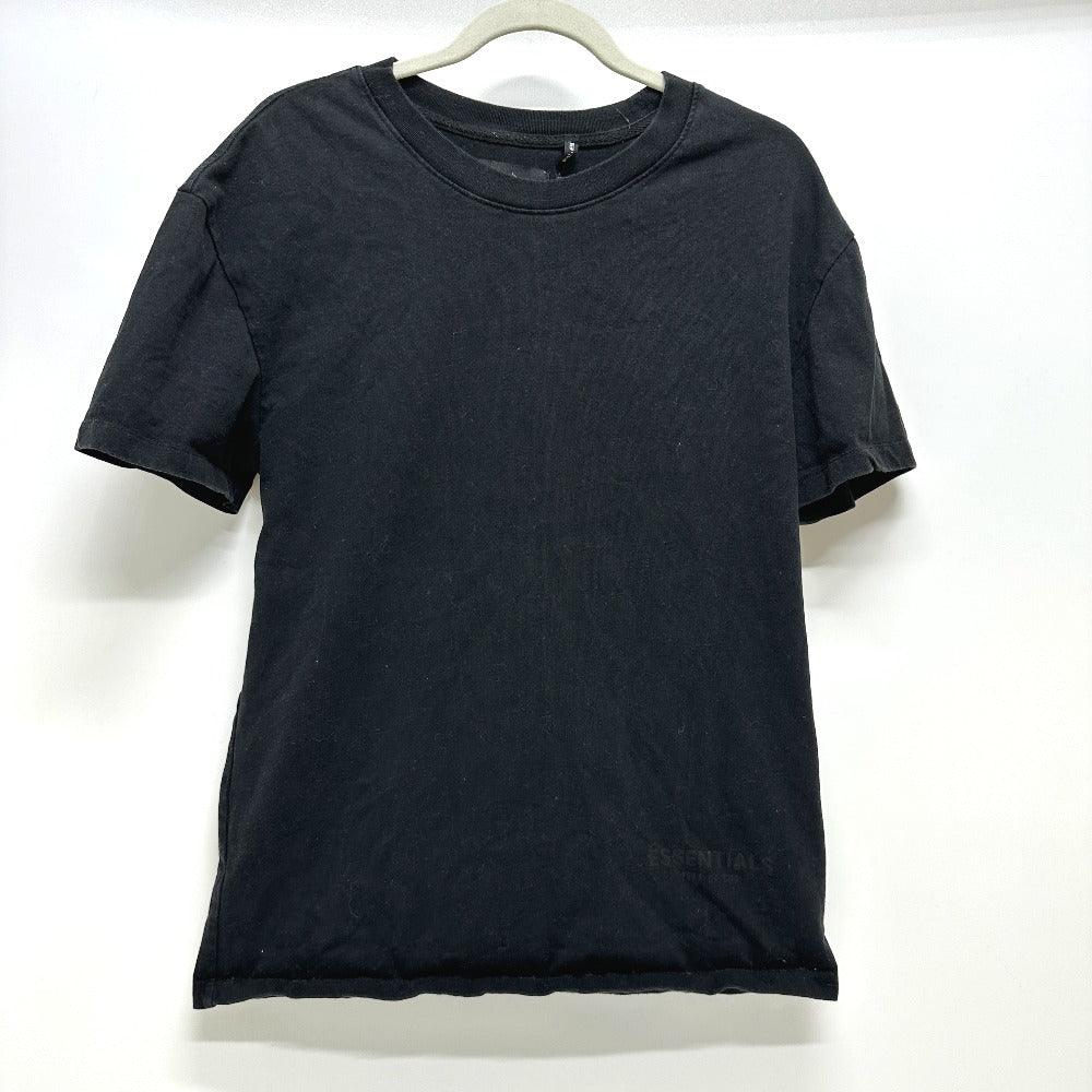 S.ESSENTIALS logo Apparel Clothing Crew Neck Tops Short sleeve T-shirt cotton Black Used