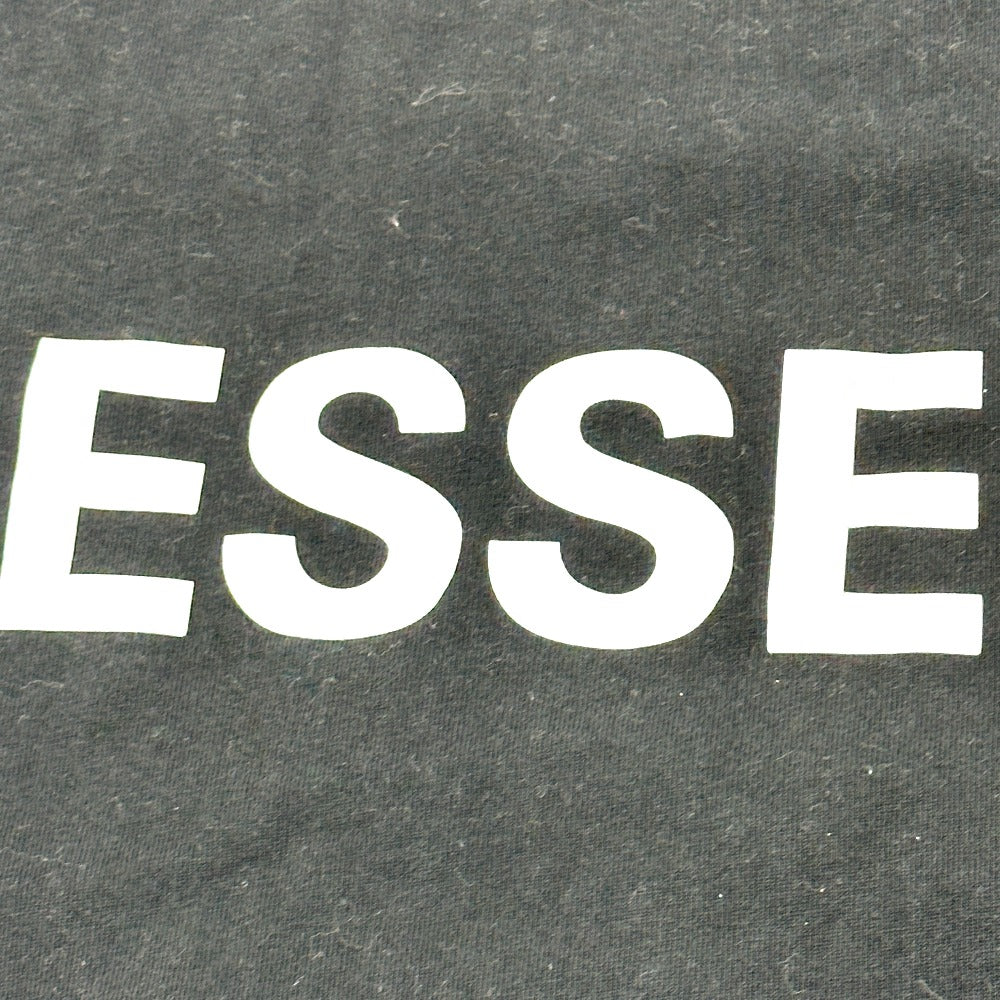 S.ESSENTIALS logo Apparel Clothing Crew Neck Tops Short sleeve T-shirt cotton Black Used