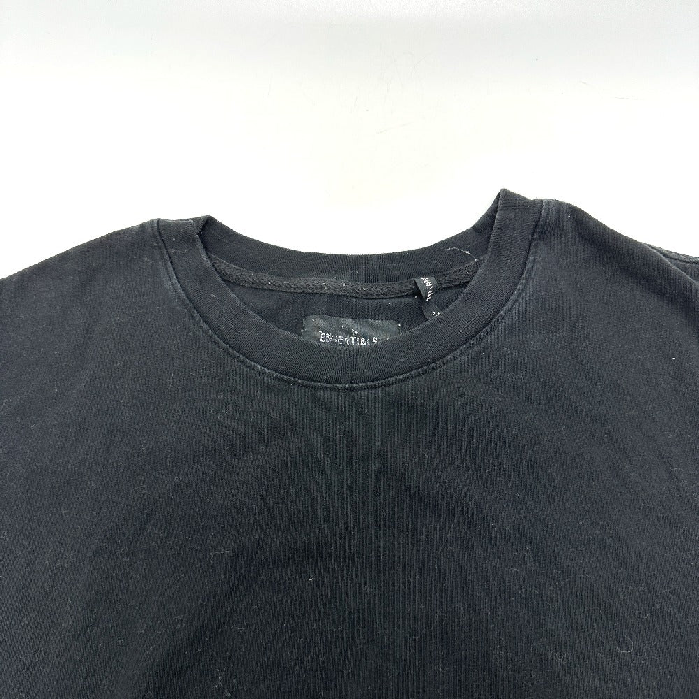 S.ESSENTIALS logo Apparel Clothing Crew Neck Tops Short sleeve T-shirt cotton Black Used