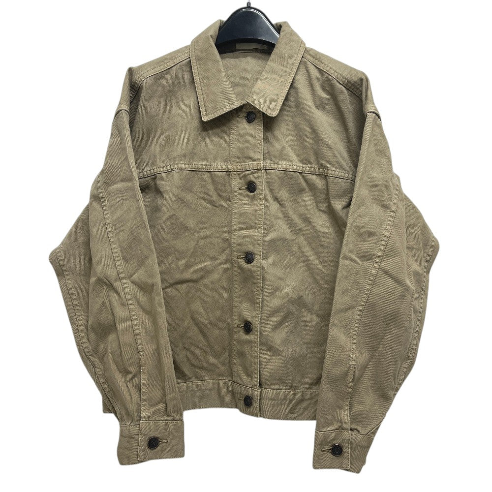 THE ROW Apparel Outerwear Long Sleeve Button Denim Jacket cotton khaki Used