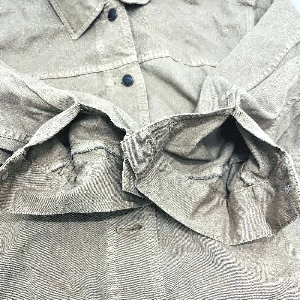 THE ROW Apparel Outerwear Long Sleeve Button Denim Jacket cotton khaki Used
