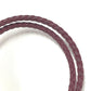 HERMES Tourni Tresse Braided Leather Bracelet with H Hardware, Unisex, Red-Brown