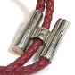 HERMES Tourni Tresse Braided Leather Bracelet with H Hardware, Unisex, Red-Brown