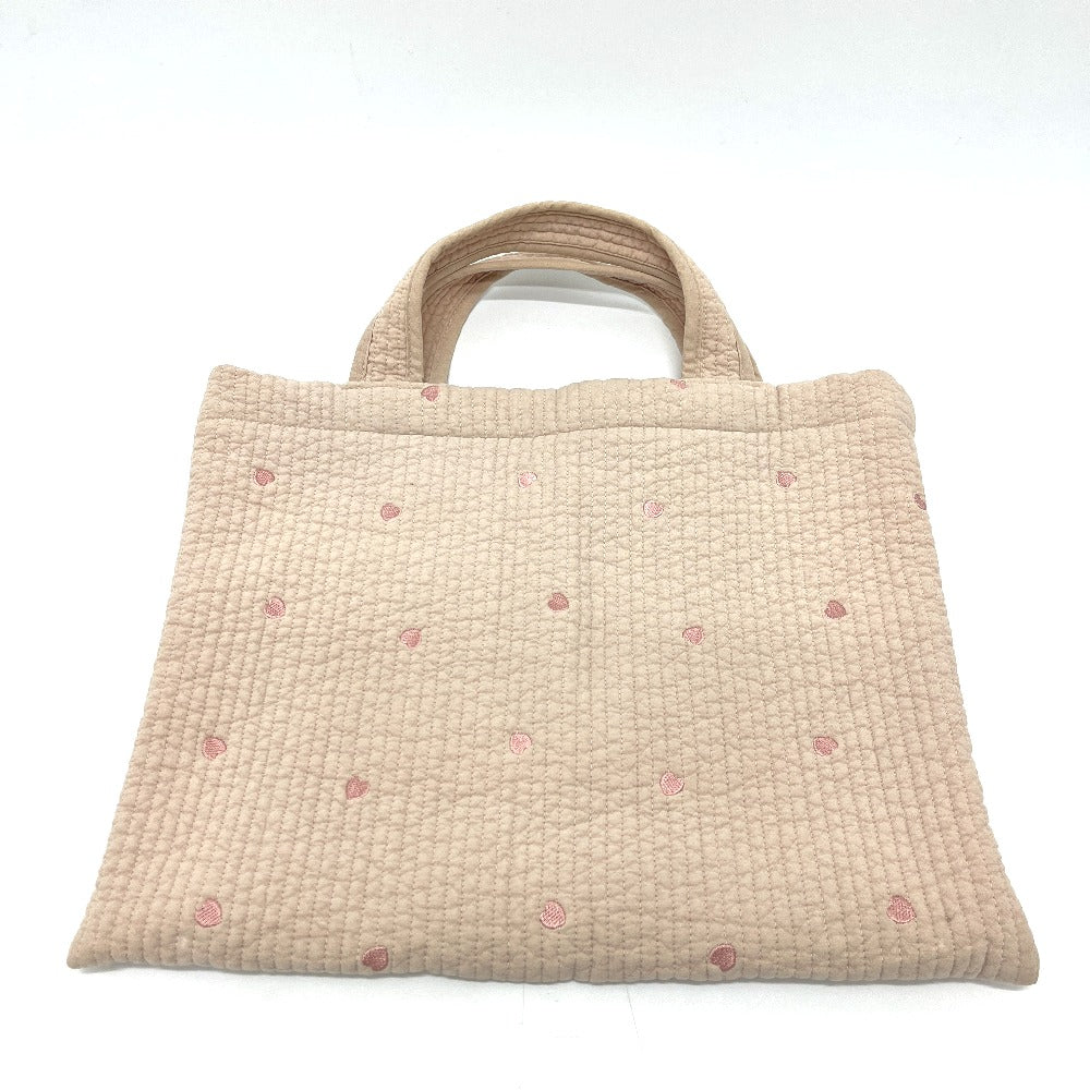 dot&dot Mothers bag Nubibag heart embroidered bag Tote Bag Canvas Beige/pink Used