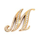 jewelry K18 アルファ イニシャル M ダイヤ アクセサリー ネックレストップ ペンダントトップ K18 レディース ゴールド
