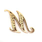 jewelry K18 アルファ イニシャル M ダイヤ アクセサリー ネックレストップ ペンダントトップ K18 レディース ゴールド