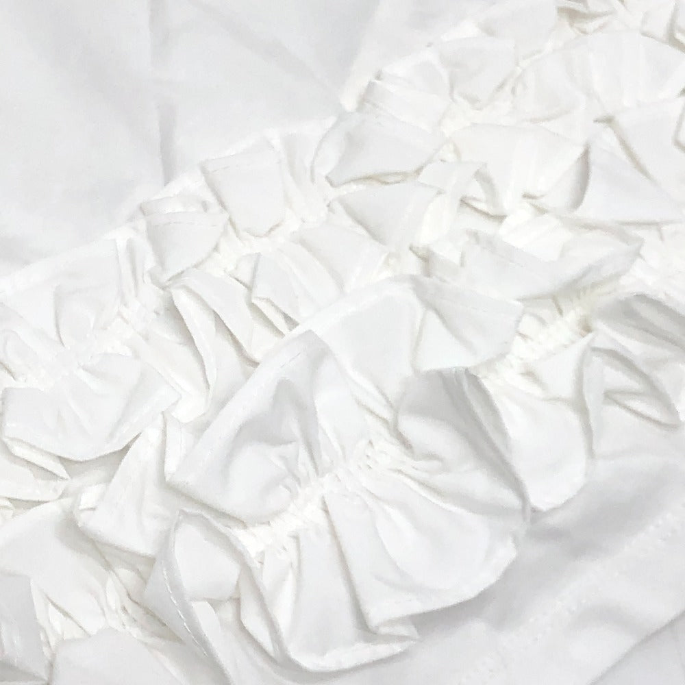 BIBIY. B61-OP158WHF Frill design IRIS RUFFLE DRESS Short-sleeved apparel Dress cotton White Used