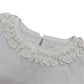 BIBIY. B61-OP158WHF Frill design IRIS RUFFLE DRESS Short-sleeved apparel Dress cotton White Used