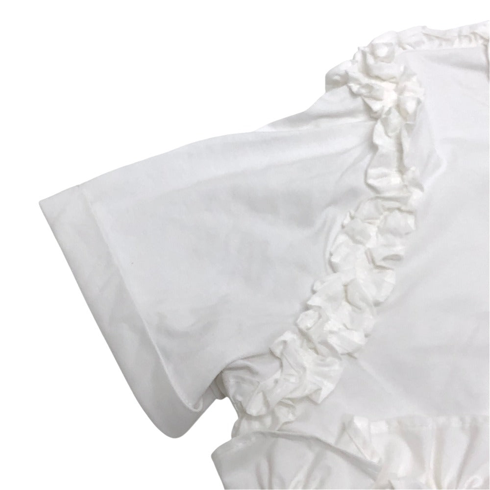 BIBIY. B61-OP158WHF Frill design IRIS RUFFLE DRESS Short-sleeved apparel Dress cotton White Used