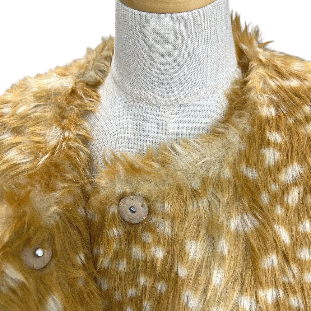 BIBIY. B41-CO019BEF bibiy. MIRIAM FUR COAT Bambi pattern Apparel Faux Fur Long coat polyester Brown Used