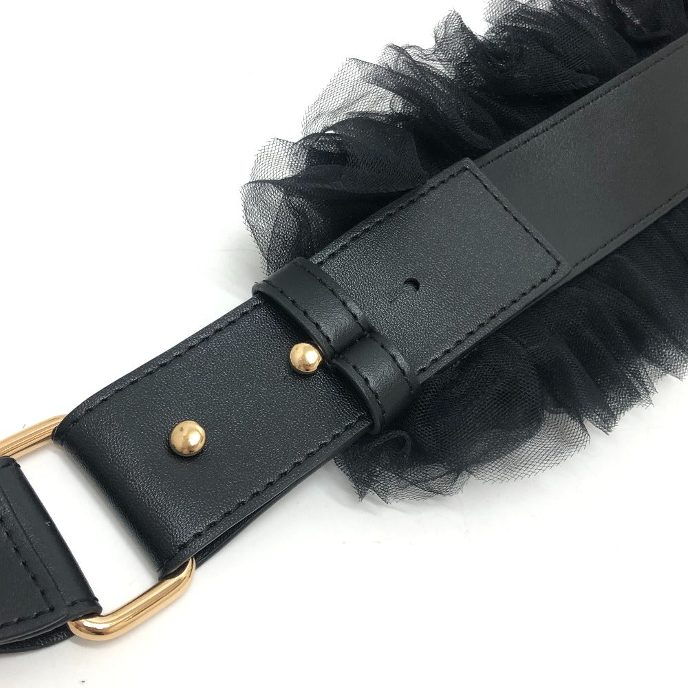 BIBIY. Frill design Lace Fashion accessory Shoulder strap Canvas Black Used