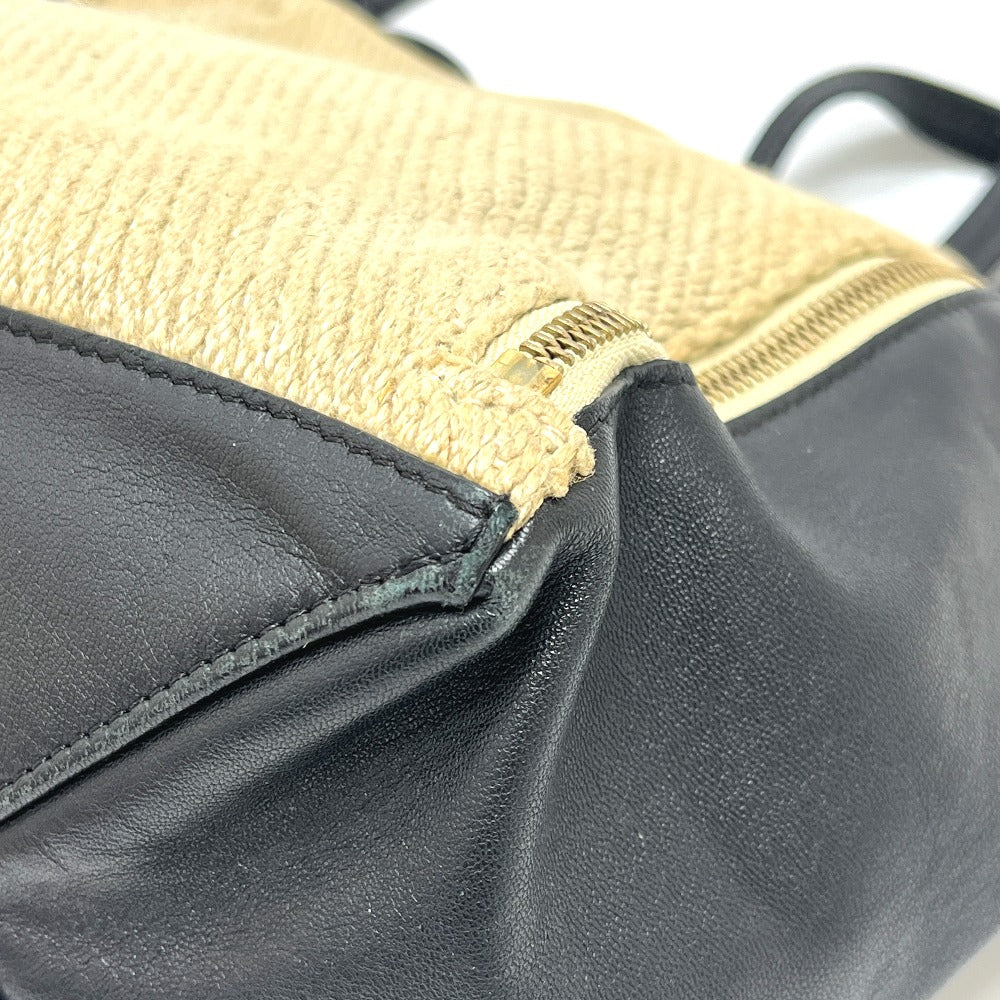 CELINE カバガゼット カバン バッグ ハンドバッグ トートバッグ 麻 レディース ベージュ