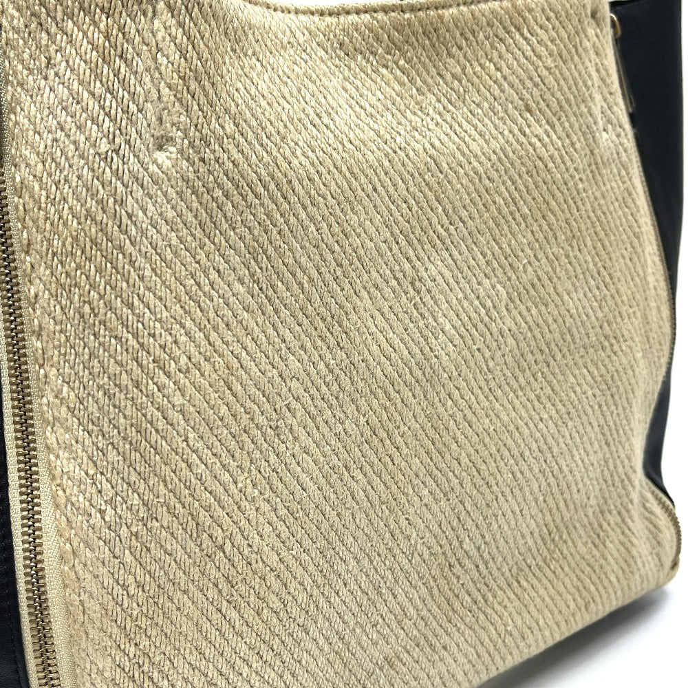 CELINE カバガゼット カバン バッグ ハンドバッグ トートバッグ 麻 レディース ベージュ