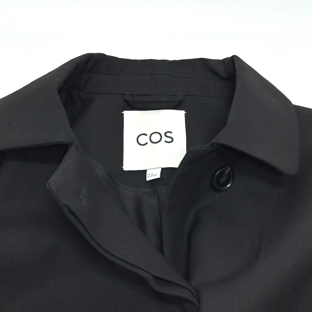 COS Apparel Outerwear Long Sleeve Top Jacket Wool Women's Black