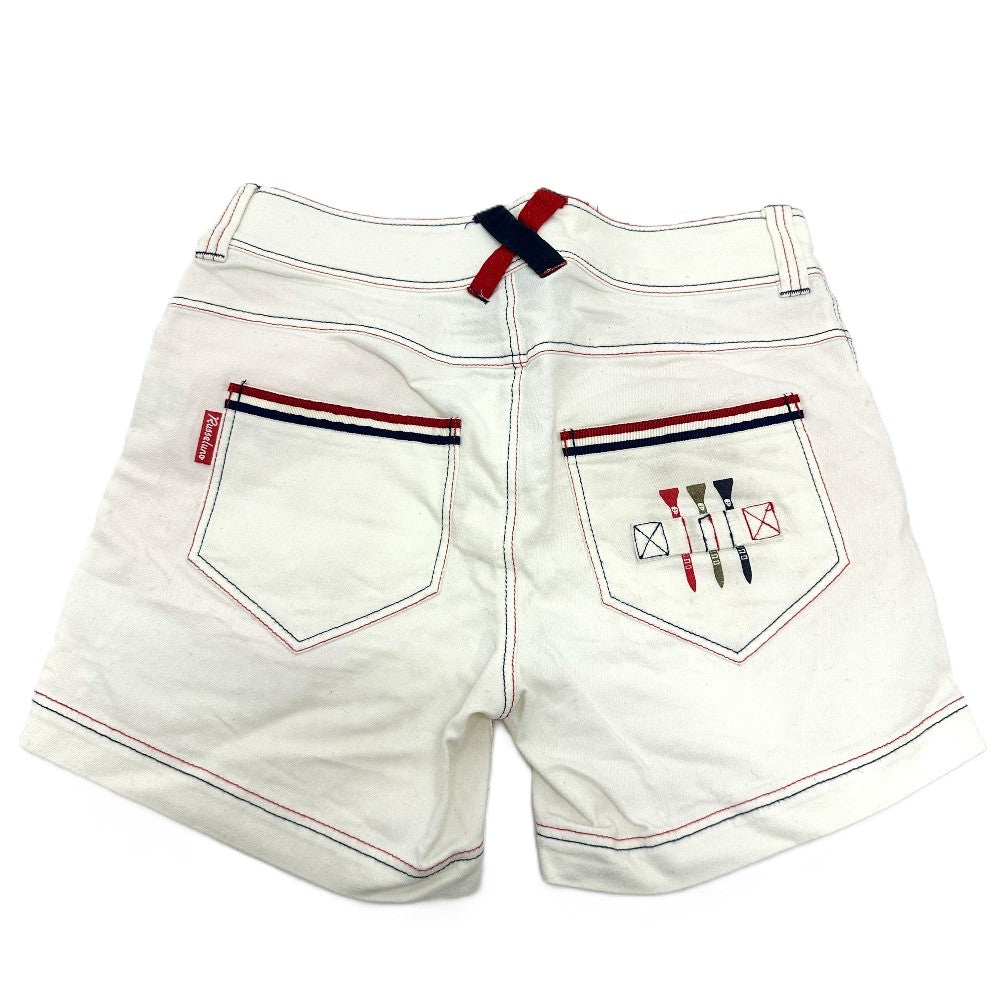 MARK&LONA Heart logo embroidery Apparel Golf Wear Shorts cotton White Used