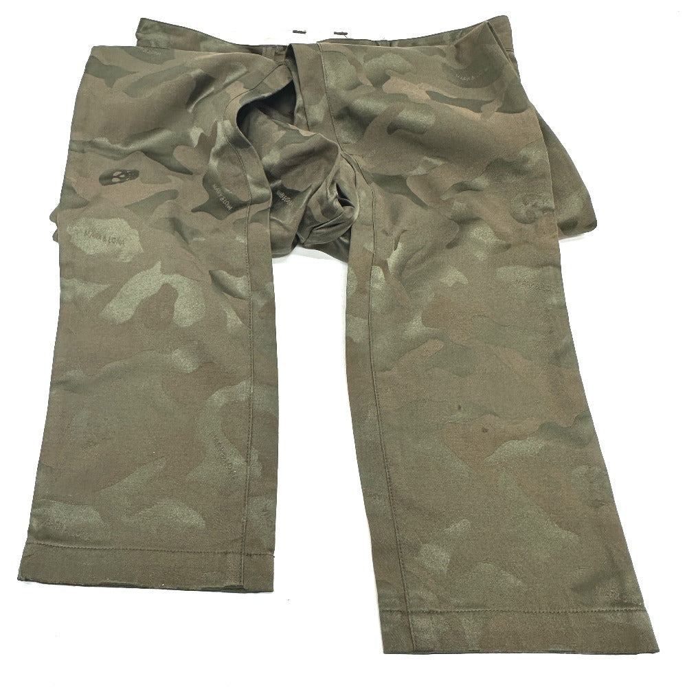 MARK&LONA camouflage camouflage Apparel, Golf Wear, Stretch Pants cotton Green Used