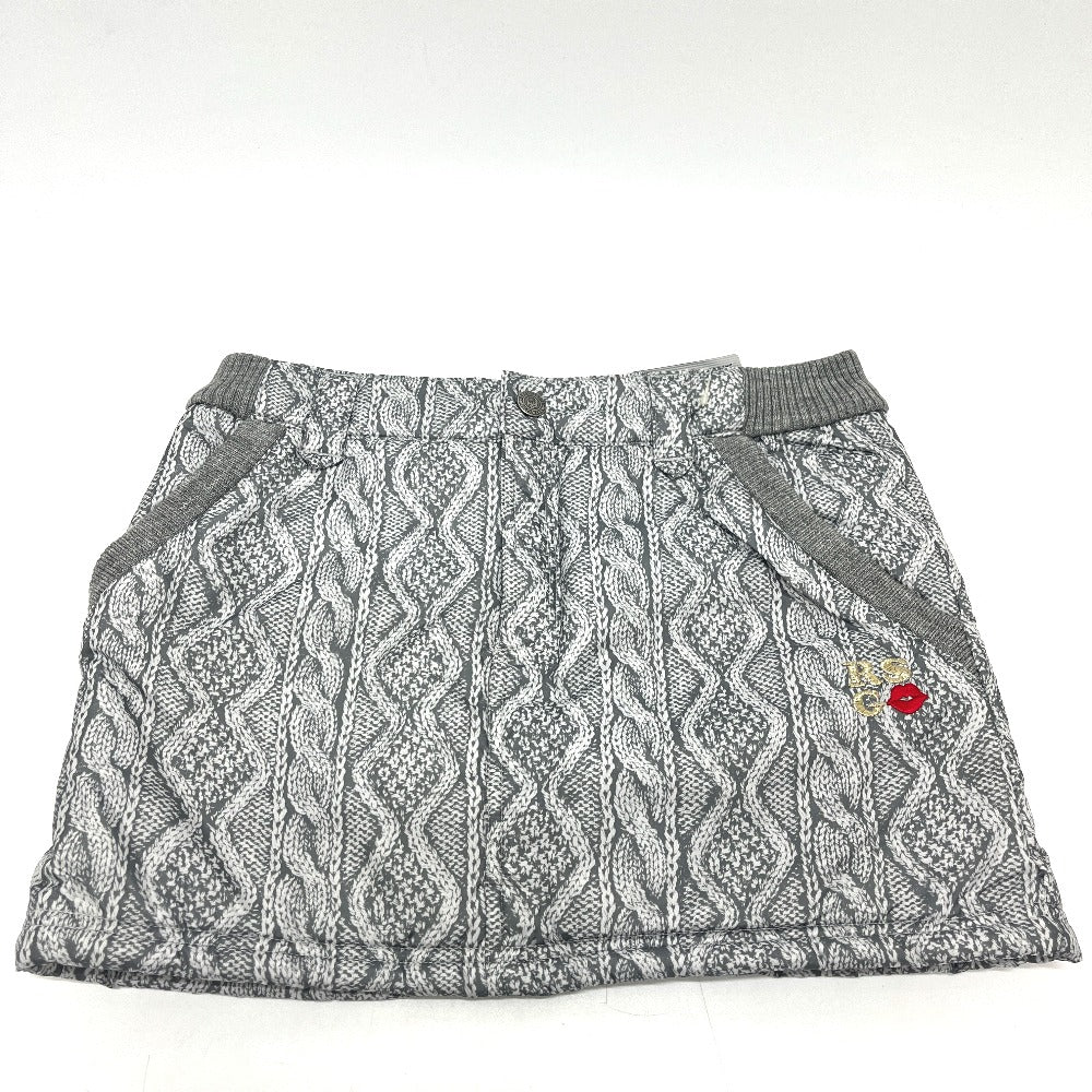 Russeluno RS-12503W Overall handle Apparel, Golf Wear, Padded Bottoms, Cable Knit Design Mini skirt polyester gray Used