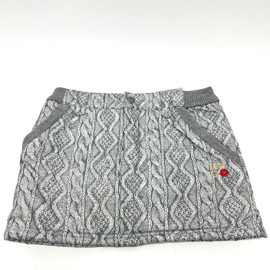 Russeluno RS-12503W Overall handle Apparel, Golf Wear, Padded Bottoms, Cable Knit Design Mini skirt polyester gray Used