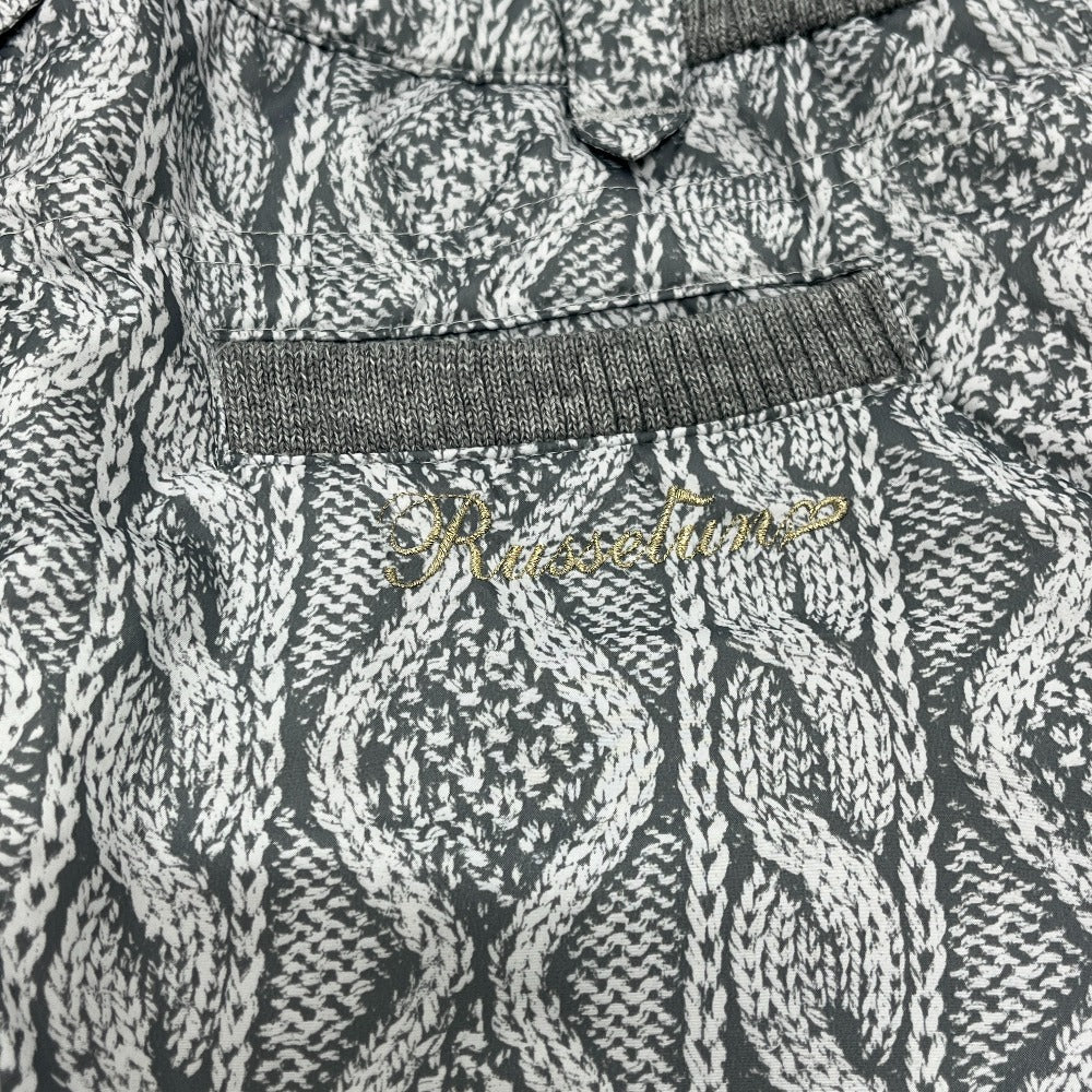 Russeluno RS-12503W Overall handle Apparel, Golf Wear, Padded Bottoms, Cable Knit Design Mini skirt polyester gray Used