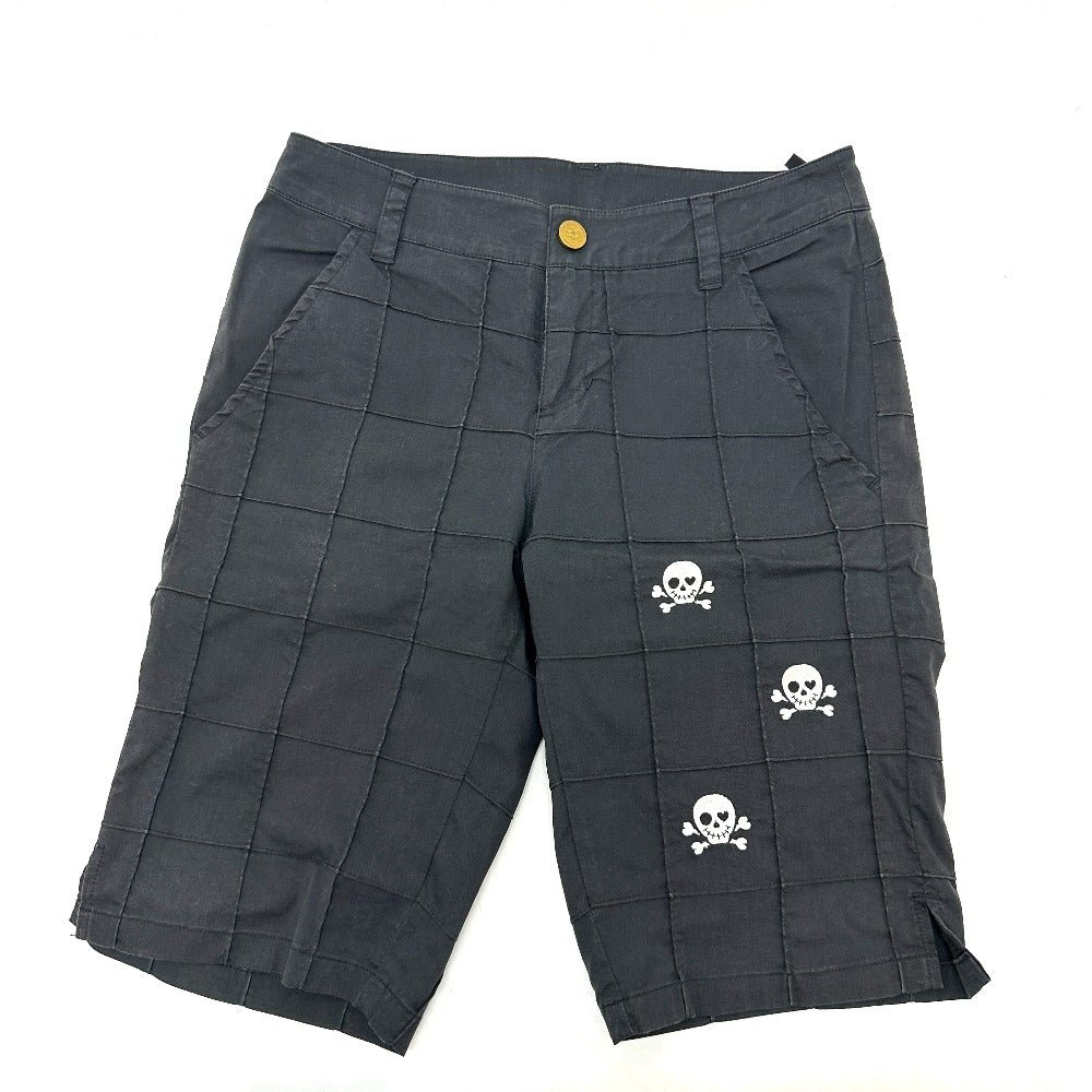 Heart & Skull Apparel Golf Wear Long-Sleeve Shirt and Shorts 3-Piece Set setup Black/purple Used