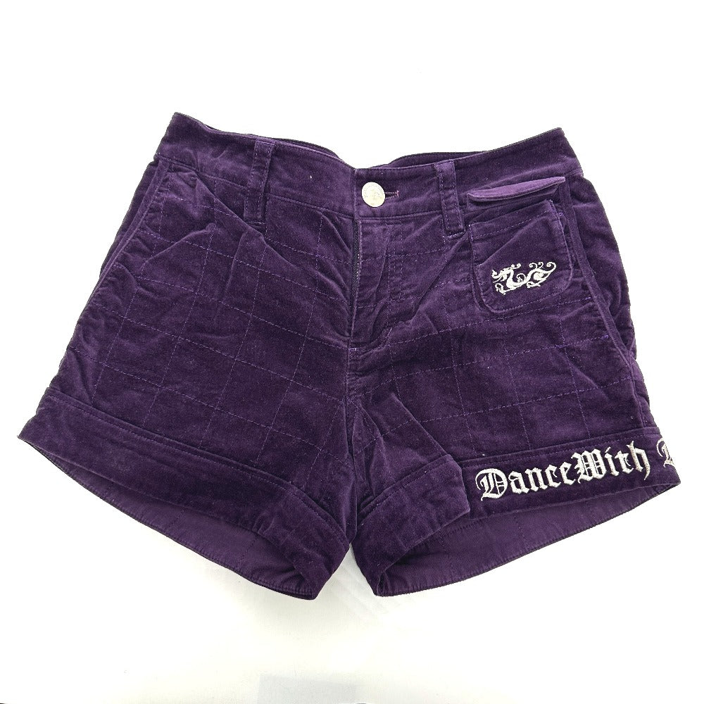Heart & Skull Apparel Golf Wear Long-Sleeve Shirt and Shorts 3-Piece Set setup Black/purple Used