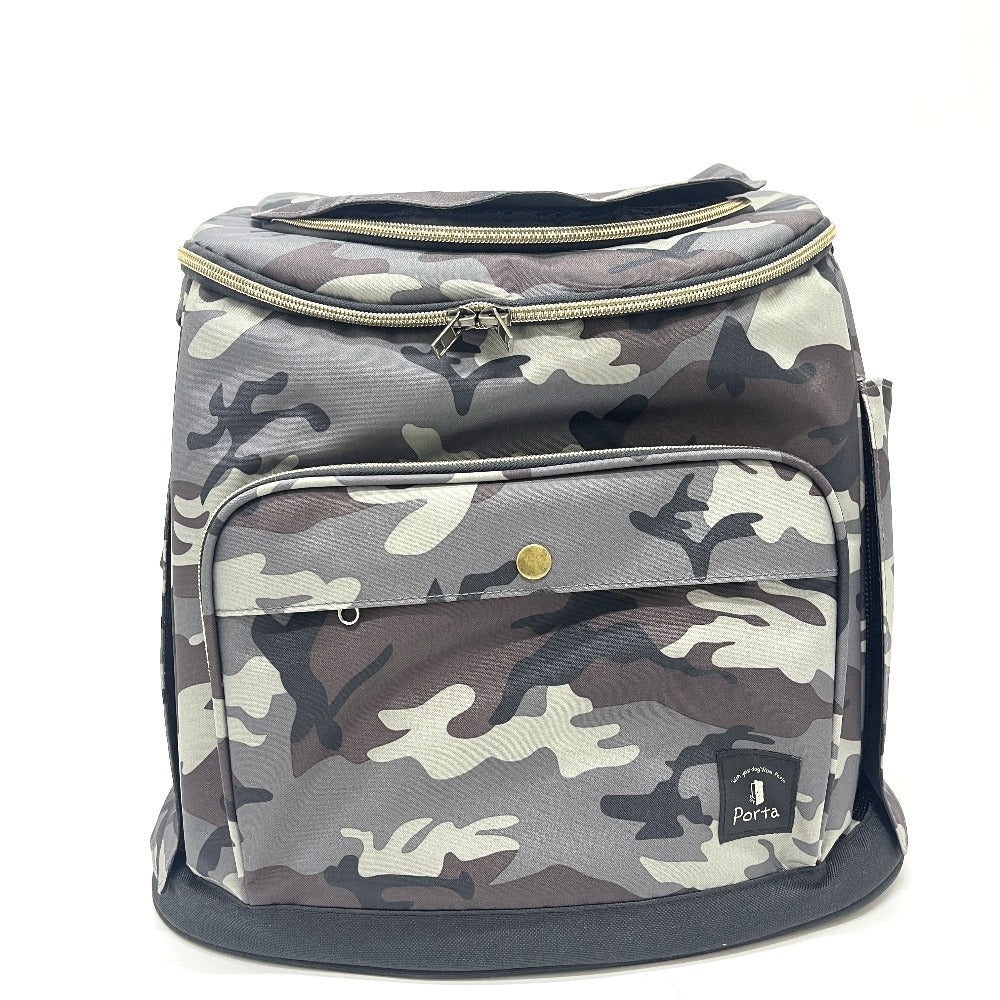 Porta camouflage camouflage Dog Backpack Carrier for Dogs and Pets Backpack Nylon gray Used