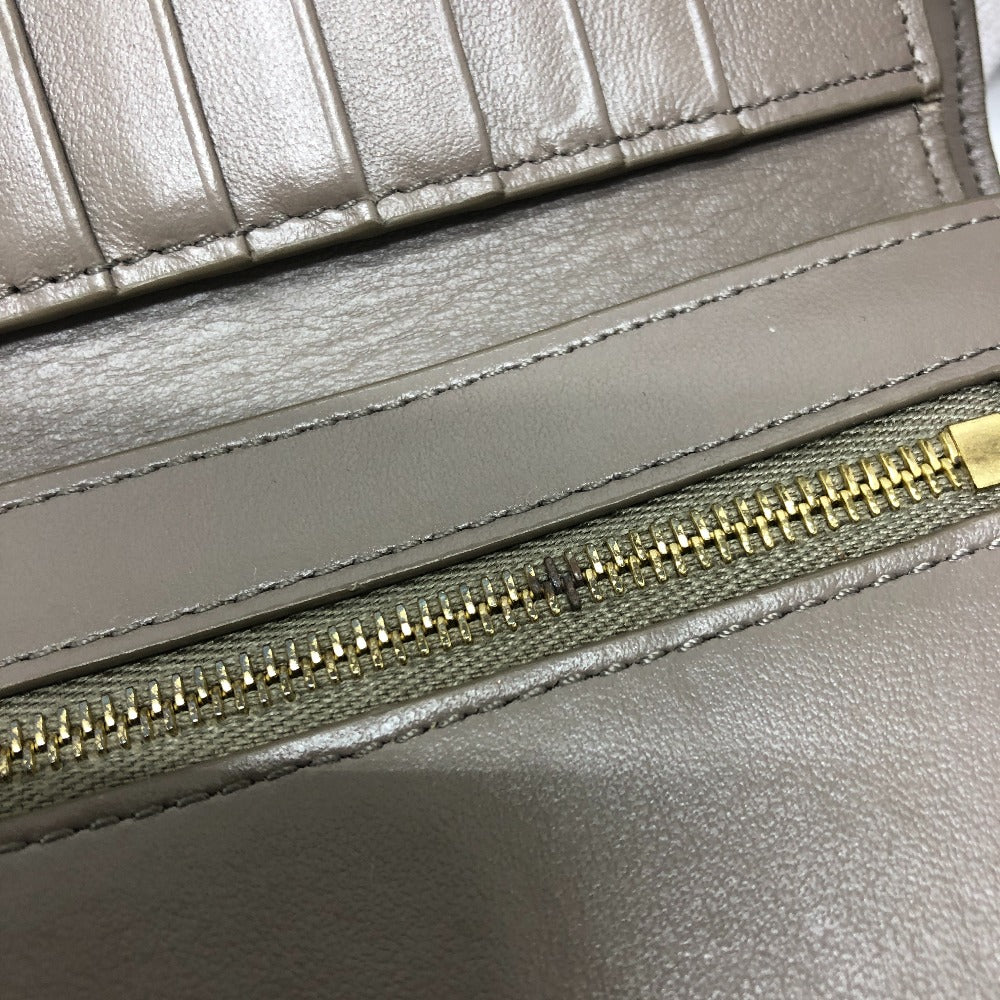 CELINE 10B643BRU バイカラー ミディアム ストラップ ウォレット 財布 ウォレット コンパクトウォレット 2つ折り財布 レザー レディース - brandshop-reference