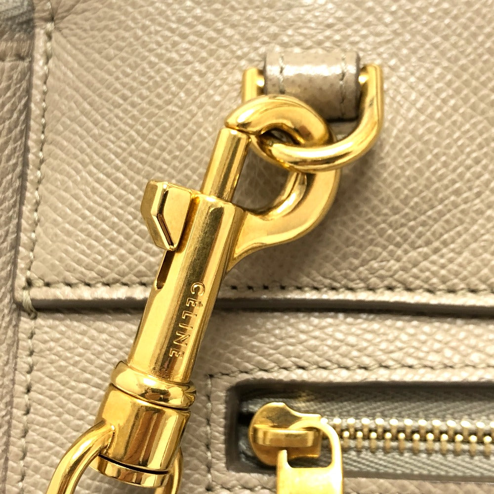 CELINE 189153 ベルトバッグ マイクロ 2WAYバッグ ショルダーバッグ 肩掛けバッグ カバン バッグ ハンドバッグ レザー レディース ベージュ