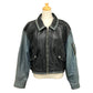 ZINO & JUDY Vintage Apparel Outerwear Leather Jacket Riders jacket Leather Black/blue Used