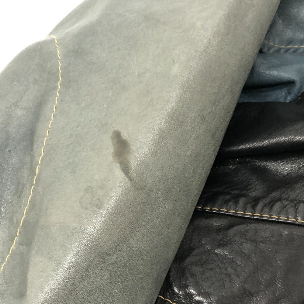 ZINO & JUDY Vintage Apparel Outerwear Leather Jacket Riders jacket Leather Black/blue Used
