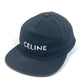 CELINE Logo Baseball Cap in Black, Cotton, Unisex