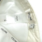 CELINE 2AUS9969P エンブロイダリー ベースボールキャップ 帽子 キャップ帽 ベースボール キャップ コットン レディース ホワイト