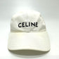 CELINE 2AUS9969P エンブロイダリー ベースボールキャップ 帽子 キャップ帽 ベースボール キャップ コットン レディース ホワイト