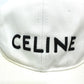 CELINE 2AUS9969P エンブロイダリー ベースボールキャップ 帽子 キャップ帽 ベースボール キャップ コットン レディース ホワイト