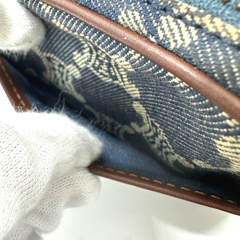 CELINE マカダム デニム ポーチ ベルト カバン ウエストバッグ デニム レディース ブルー - brandshop-reference