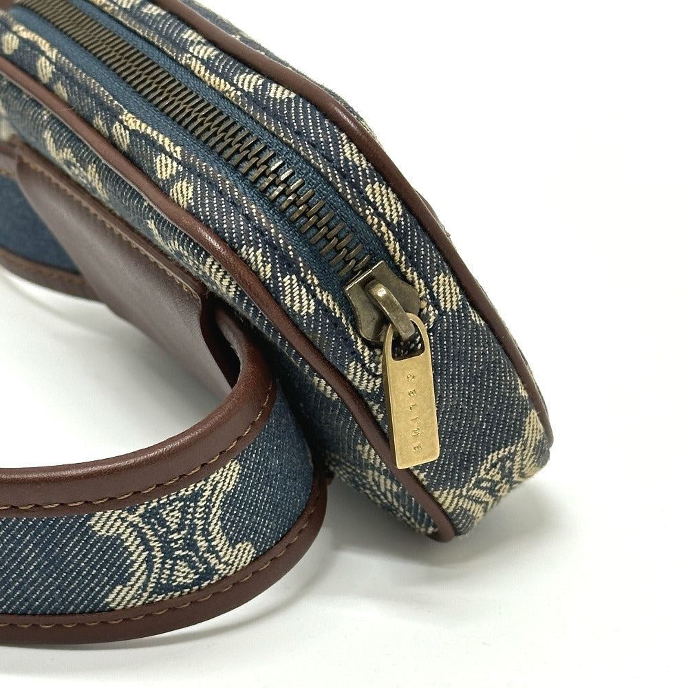 CELINE マカダム デニム ポーチ ベルト カバン ウエストバッグ デニム レディース ブルー - brandshop-reference