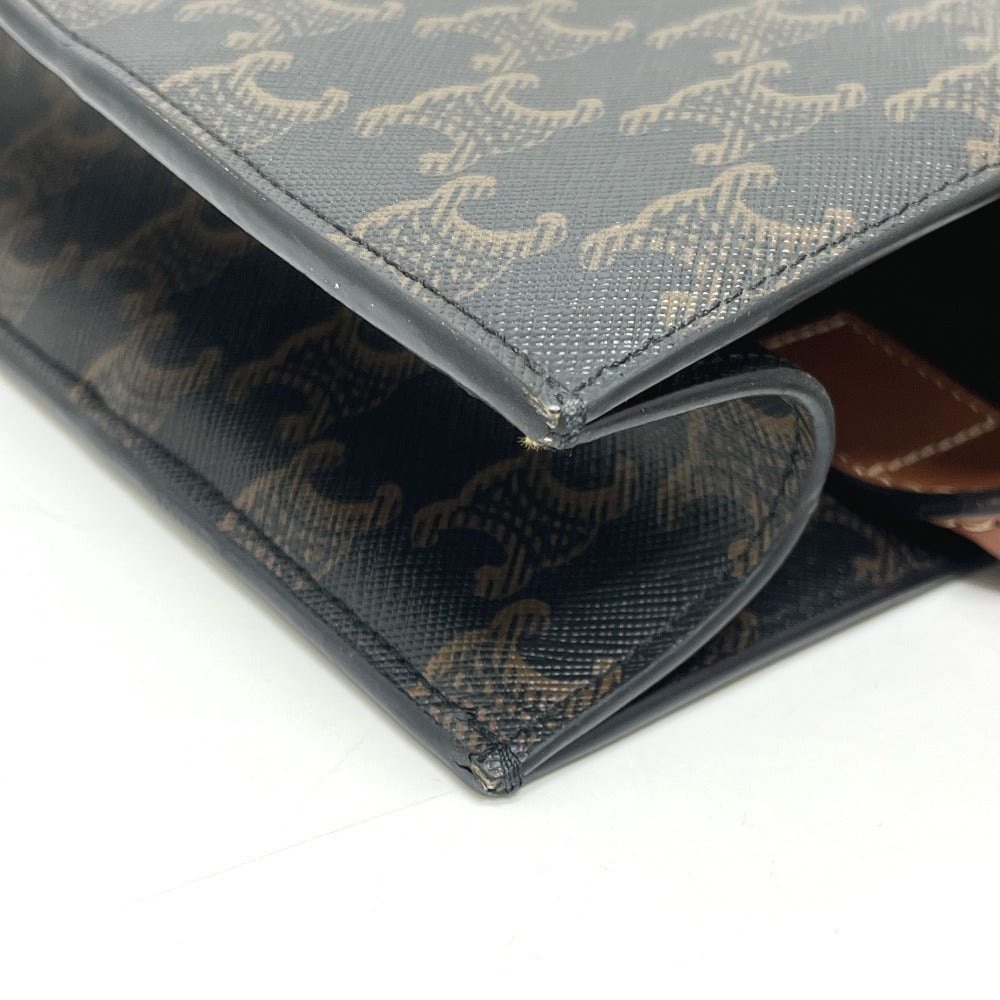 CELINE 191542 トリオンフ バーティカルカバ スモール カバン バック ハンドバック トートバッグ PVC/レザー ユニセックス ブラウン