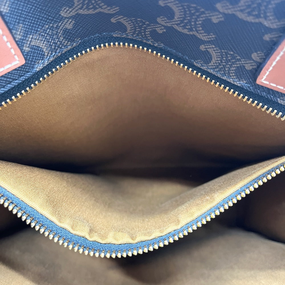 CELINE 191542 トリオンフ バーティカルカバ スモール カバン バック ハンドバック トートバッグ PVC/レザー ユニセックス ブラウン