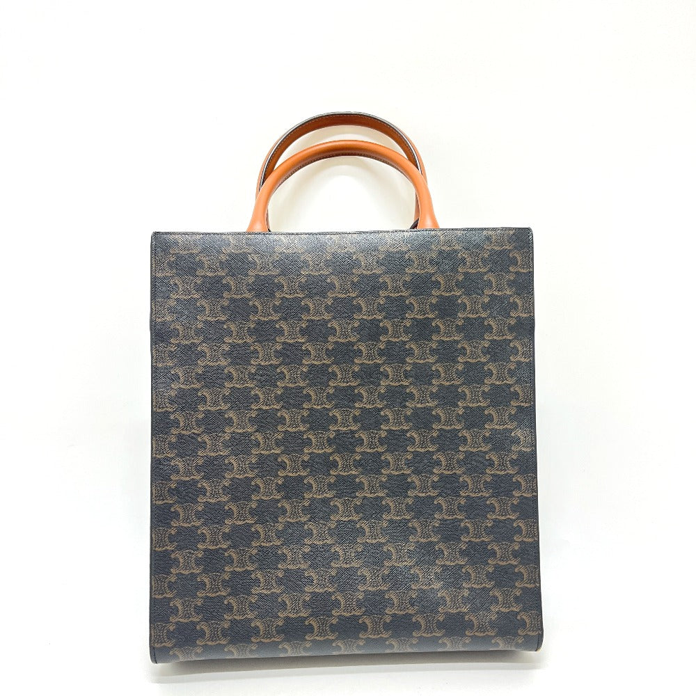 CELINE 191542 トリオンフ バーティカルカバ スモール カバン バック ハンドバック トートバッグ PVC/レザー ユニセックス ブラウン